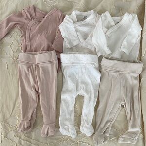 H&M Kids Bottoms Set - Pink and White